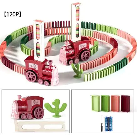 Electric Train Domino Blocks