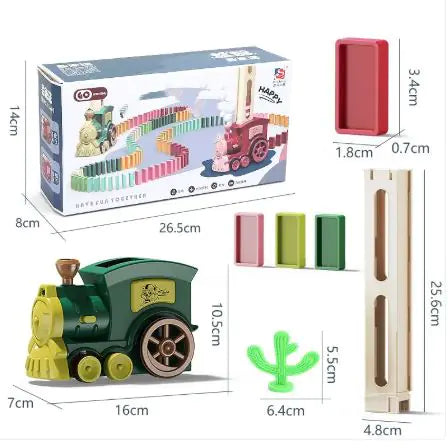 Electric Train Domino Blocks