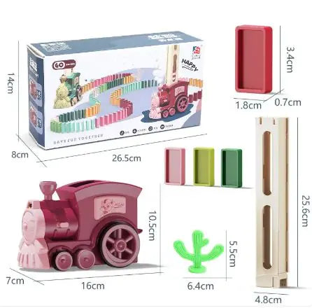 Electric Train Domino Blocks
